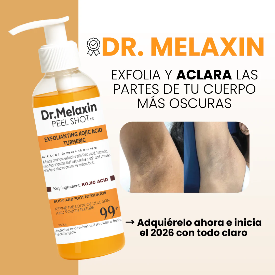 Exfoliante Melaxin - Para Aclarar Partes Oscuras - Fórmula Cúrcuma